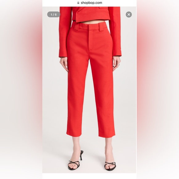 NWT ALC Foster red pants 2 - Picture 4 of 9